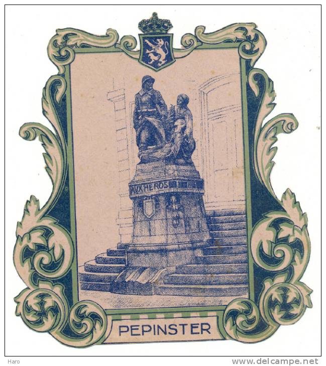 PEPINSTER - Guerre 14/18 - Découpis Du Monument Aux Héros - Une Notice Historique Est Collée Au Dos.  (sf45) - Other & Unclassified