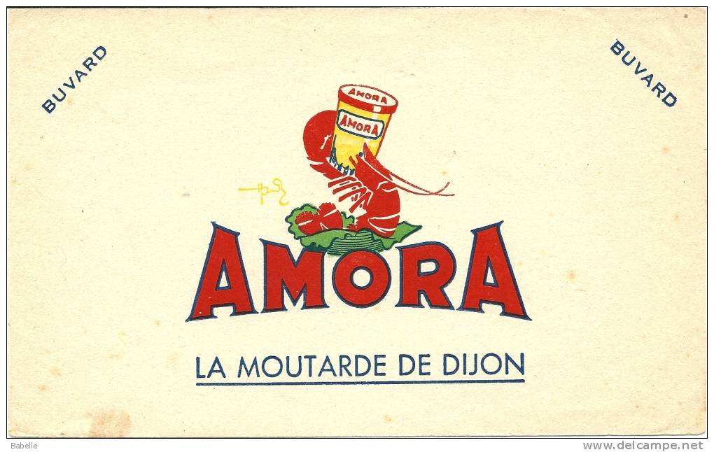 BUVARD - AMORA - La Moutarde De Dijon - - Alimentare