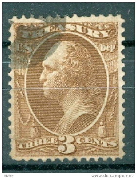 United States 1873 3 Cent Treasury Department Official Stamp #O74 - Officials