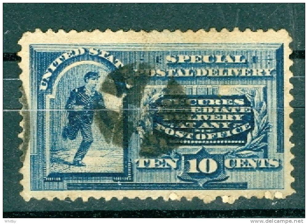 United States 1888 10 Cent Messinger Running Special Delivery Stamp #E2 - Espressi & Raccomandate