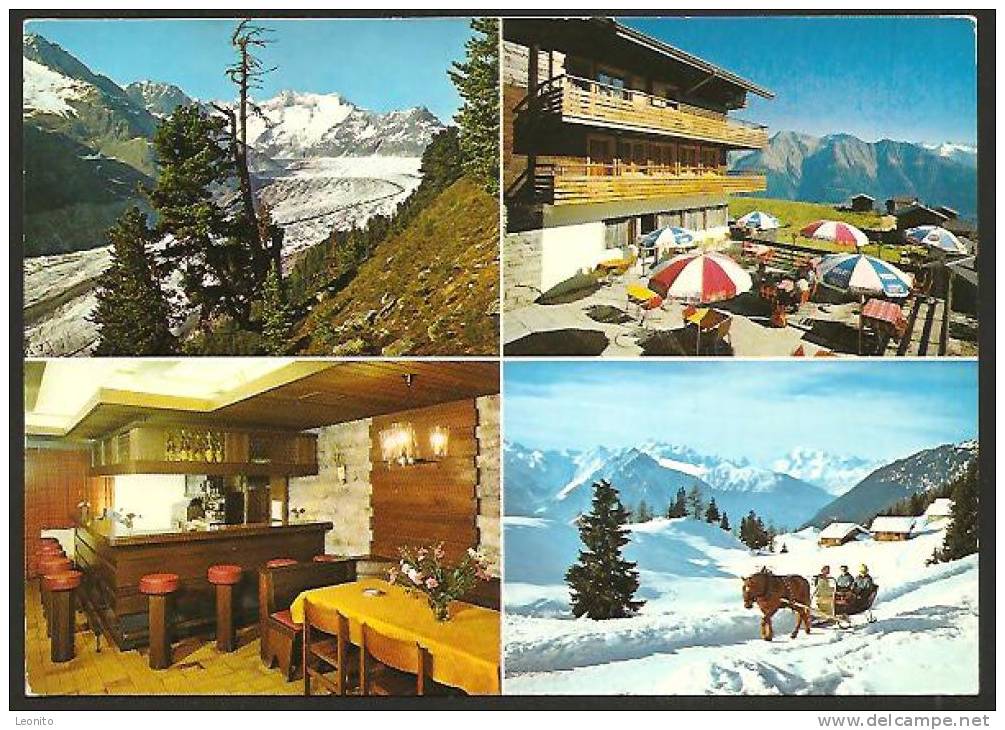 Hotel Berghaus Toni Riederalp Aussen- Und Innenansichten 1973 - Riederalp