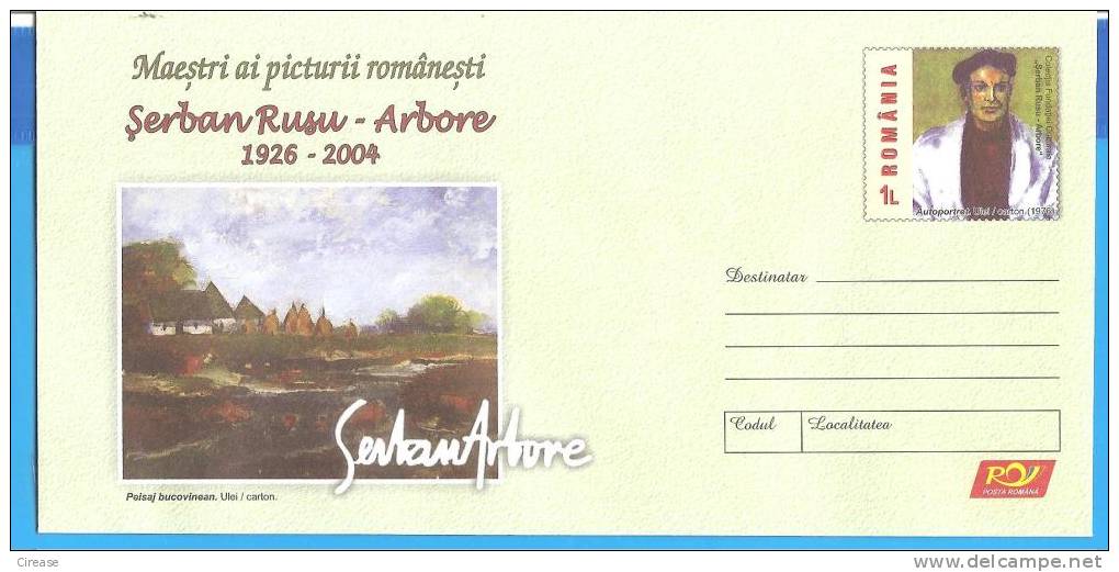 Landscape Of Bucovina, Painting Art Impressionisme. ROMANIA Postal Stationery Cover 2011. - Impresionismo