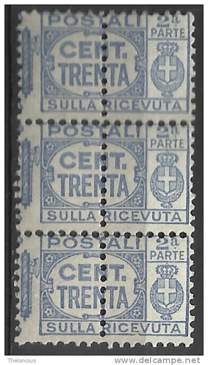 # 1927 - Pacchi Postali 30 C. - Aquila, Cifra E Fasci, Doppia Dentellatura - Nuovo / Mint - Colis-postaux