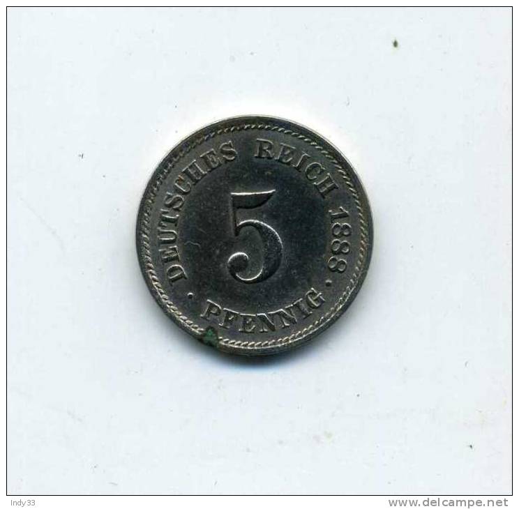 - ALLEMAGNE . 5PF. 1888 - 5 Pfennig