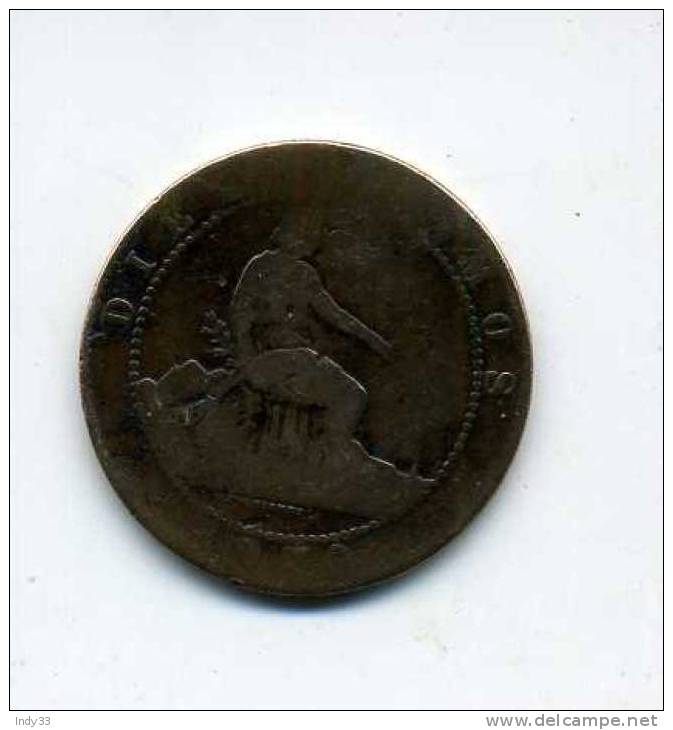 - ESPAGNE 10C. 1870 - First Minting