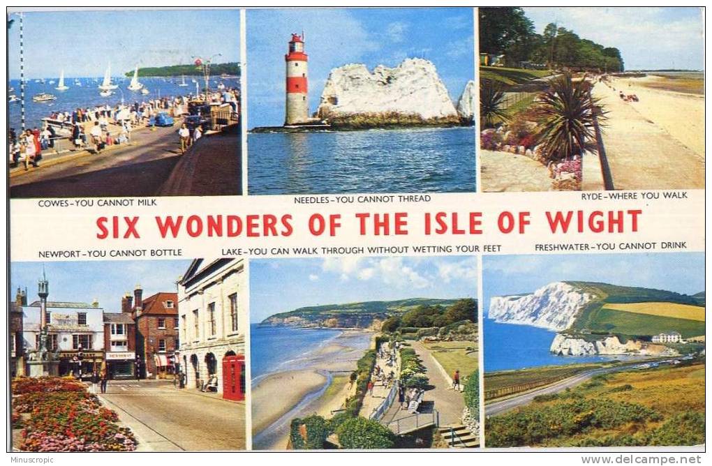 CPM Royaume Uni - Six Wonders Of The Isle Of Wight - Autres & Non Classés