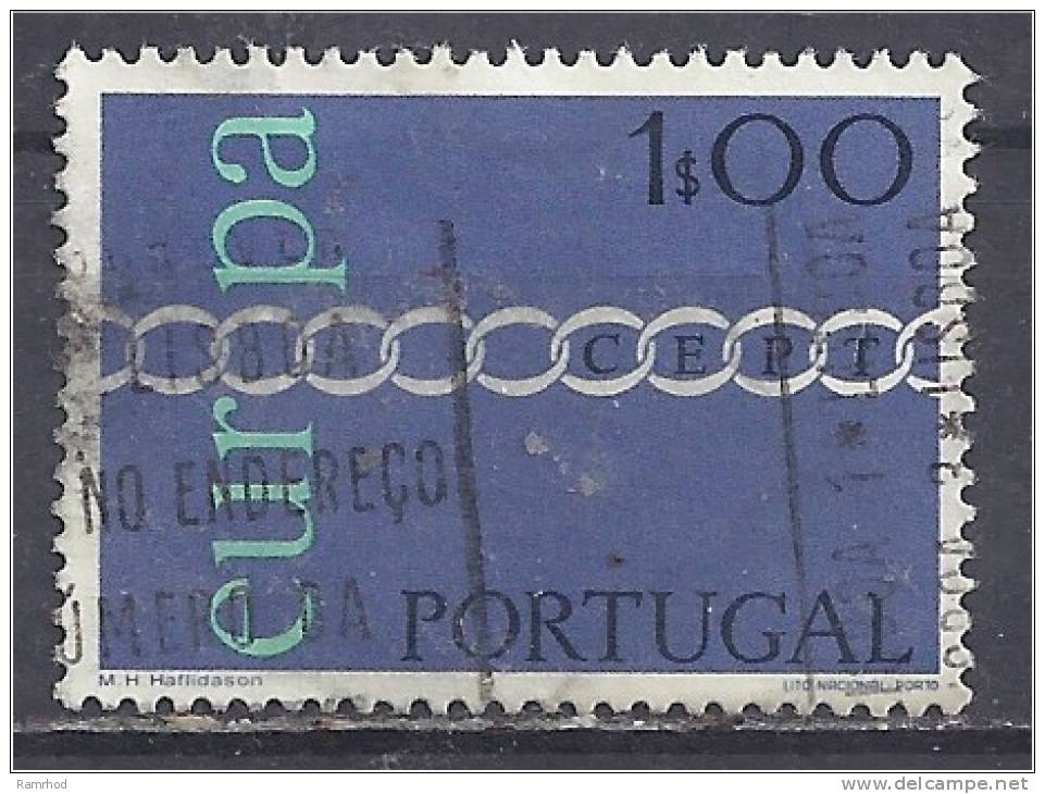 PORTUGAL 1971 Europa - 1e Europa Chain FU - Oblitérés