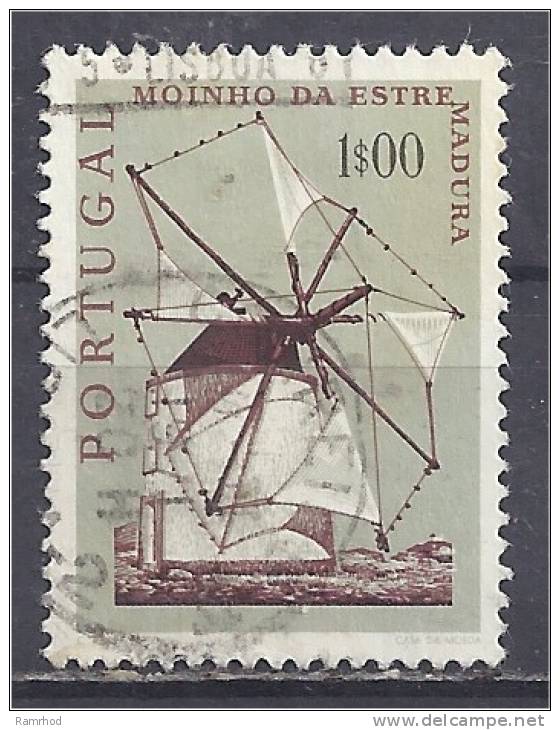 PORTUGAL 1971 Portuguese Windmills - 1e Saloio Type Estremadura Province  FU - Oblitérés