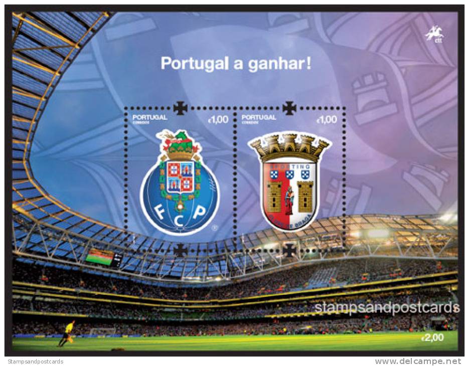 Portugal Football Finale UEFA Europa League FC Porto X Braga Bloc 2011 ** Soccer UEFA Dublin Finale 2011 ** - Unused Stamps