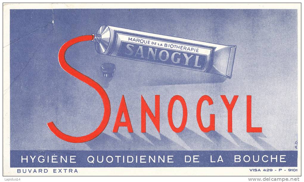 BU 712/BUVARD   DENTIFRICE SANOGYL - Parfums & Beauté