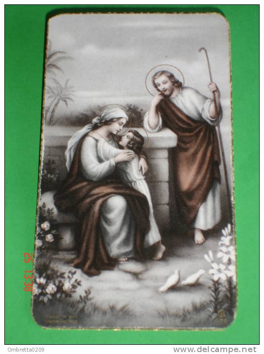 FB 179 -  SACRA FAMIGLIA - Maria - Gesù Bambino - S.GIUSEPPE - Santino Vecchio -  Ed.Bonella - Images Religieuses