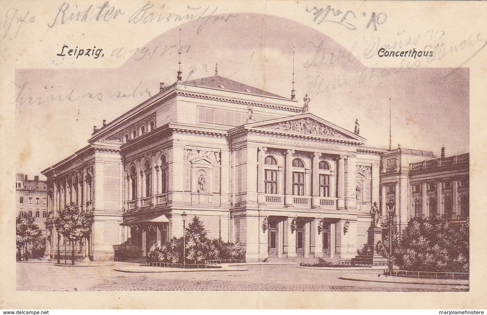 LEIPZIG. - Concerthaus. Pionnière - Voyagée En 1901. - Leipzig