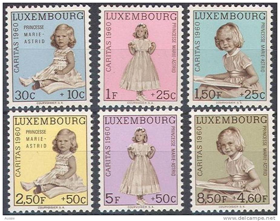 Luxembourg 1960 Yvertn°  589-94 *** MNH Cote 17 Euro - Neufs