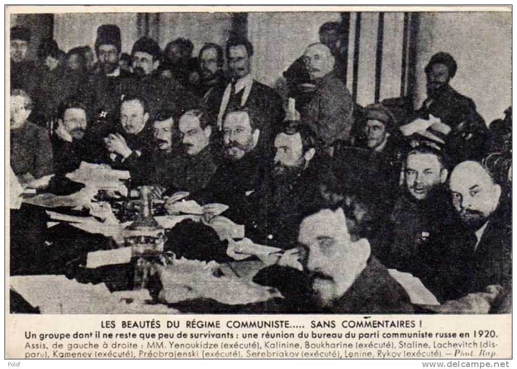 Les Beautes Du Regime Communiste (parti Communiste RUSSE En 1920)- Staline, Lenine  (26141) - Parteien & Wahlen