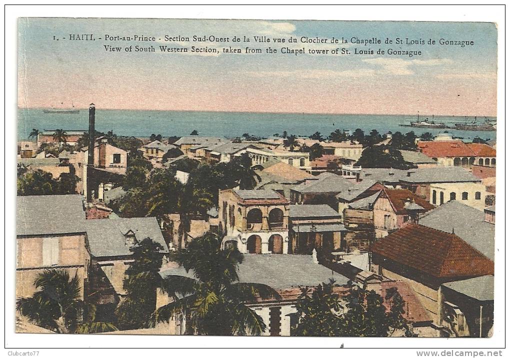 Port-au-Prince (Haïti) : Vue Générale De La Section SO De La Ville Prise Du Clocher En 1910. - Haiti