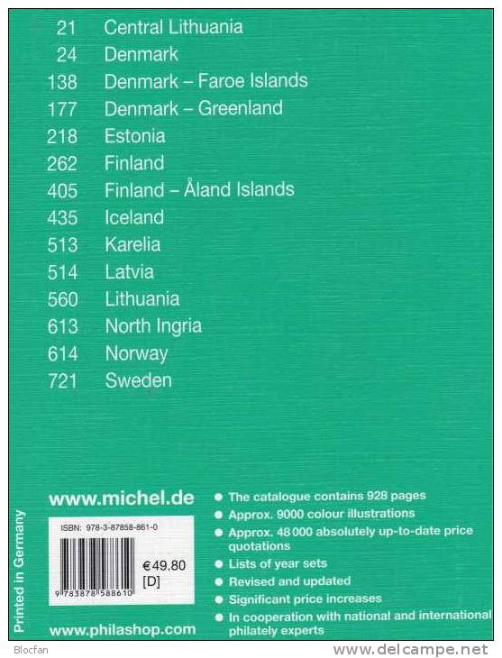 Northern-Europe Volume 5 Stamps Michel Catalogue 2008 New 50€ As Denmark Estonia Finland Iceland Latvia Lithuania Norway - Kunst