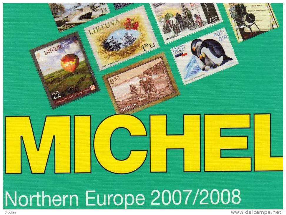 Northern-Europe Volume 5 Stamps Michel Catalogue 2008 New 50€ As Denmark Estonia Finland Iceland Latvia Lithuania Norway - Art