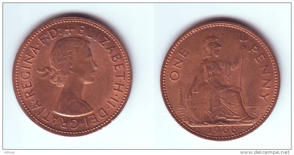 Great Britain 1 Penny 1966 - D. 1 Penny