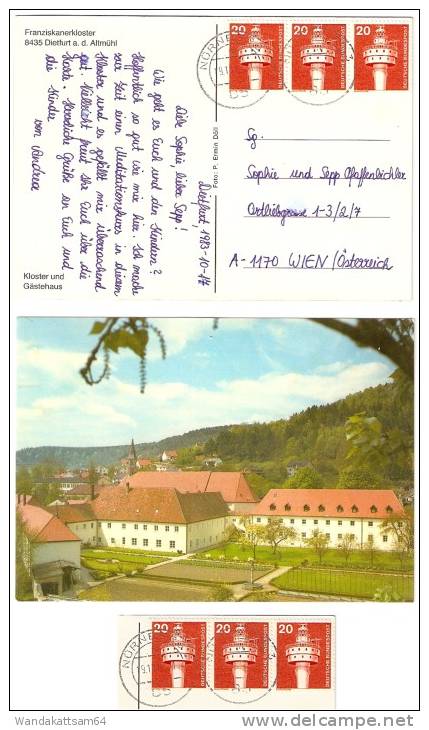 AK Franziskanerkloster 8435 Dietfurt A. D. Altmühl Kloster Und Gästehaus 19.10.83 85 NÜRNBERG 3 Nach A - 1170 Wien Mit - Neumarkt I. D. Oberpfalz
