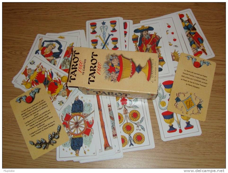 Jeu de 78 Cartes Tarot reproduction du jeu de J. Gaudais de 1860