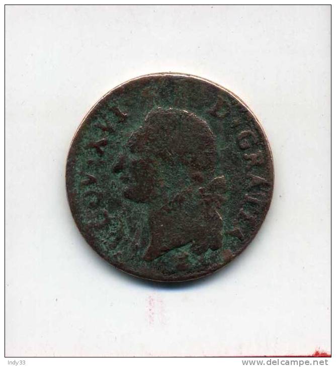 - FRANCE LOUIS XVI . 1 SOL 1784 - 1774-1791 Ludwig XVI.