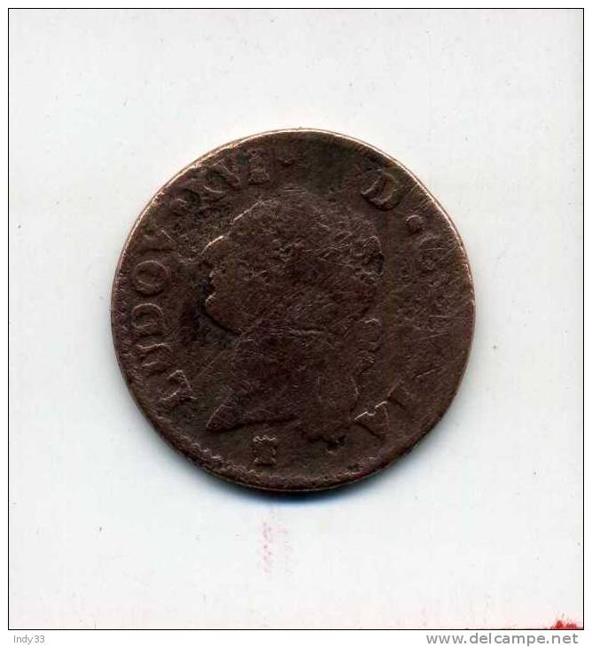 - FRANCE LOUIS XVI . 1 SOL - 1774-1791 Luis XVI