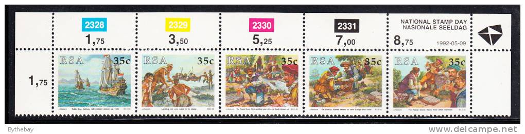 South Africa Scott #823a MNH Strip Of 5 National Stamp Day - Nuevos