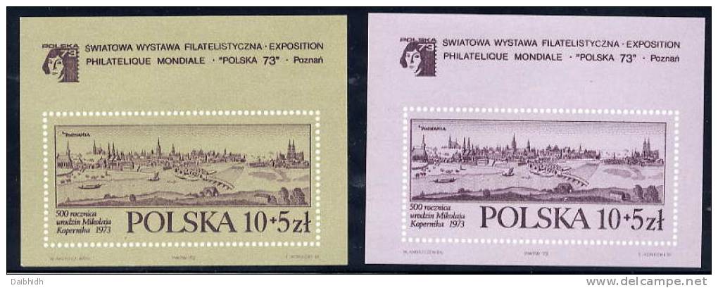 POLAND 1973 POLSKA '73 Exhibition  Blocks  MNH / ** . Michel Block 55-56 - Unused Stamps
