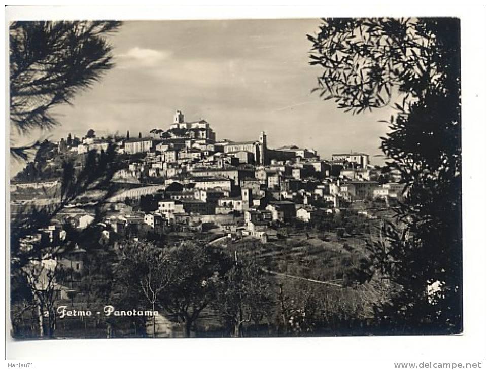 M666 MARCHE FERMO ASCOLI PICENO VIAGGIATA 1955 - Fermo