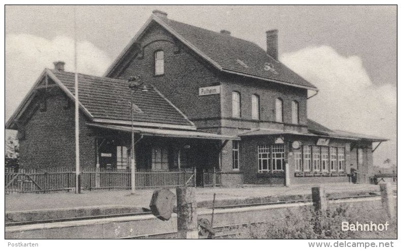 ALTE POSTKARTE GRUSS AUS PULHEIM BEI KÖLN BAHNHOF VENLOERSTRASSE PULHEIMER KONSUM E. GÜTTEN AMT STOMMELN Station Gare AK - Pulheim