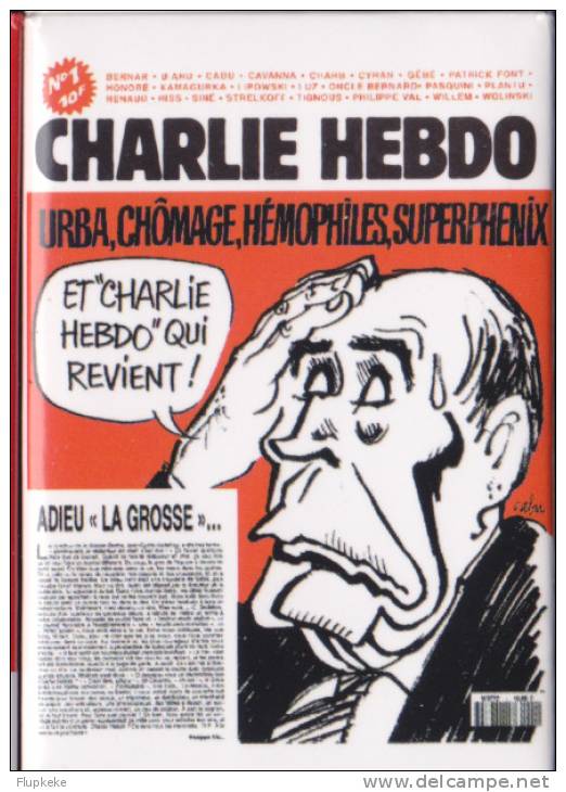 Lot De 4 Magnets Souples Représentant Des "Unes" De Charlie Hebdo Édition Limitée - Magnetos