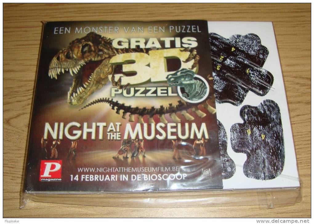 Un Puzzle 3D Monstrueux La Nuit Au Musée Night In De Museum ( à L´occasion De La Sortie Du Film En Belgique ) - Puzzle Games