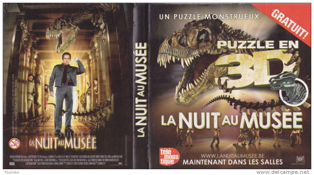 Un Puzzle 3D Monstrueux La Nuit Au Musée Night In De Museum ( à L´occasion De La Sortie Du Film En Belgique ) - Puzzles