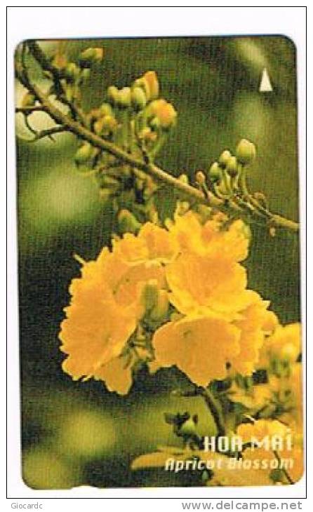 VIETNAM - UNIPHONEKAD  (GPT) -  1994 FLOWERS: APRICOT BLOSSOM  (CODE 83MVFB)  - USED  -  RIF. 1985 - Fiori