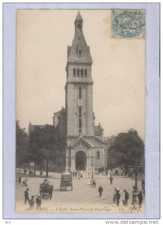 PARIS - L'Église Saint - Pierre De Montrouge . Old PC. France. - Arrondissement: 14