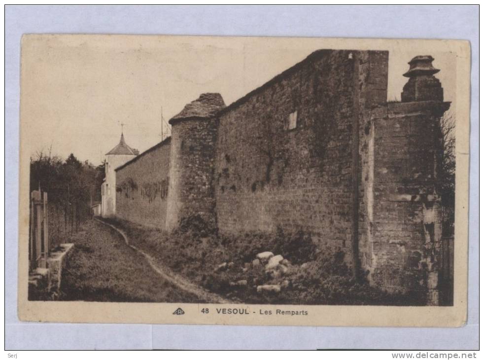 VESOUL - Les Remparts . Old PC. France. - Vesoul