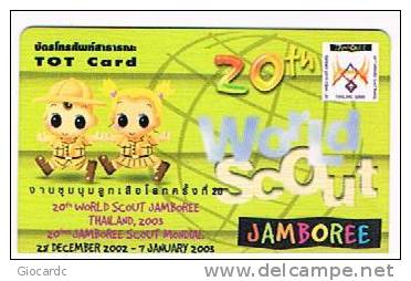 TAILANDIA (THAILAND) - TOT  (CHIP) - 2003 20th WORLD SCOUT JAMBOREE EXP. 6.05    - USED  -  RIF. 1947 - Cómics