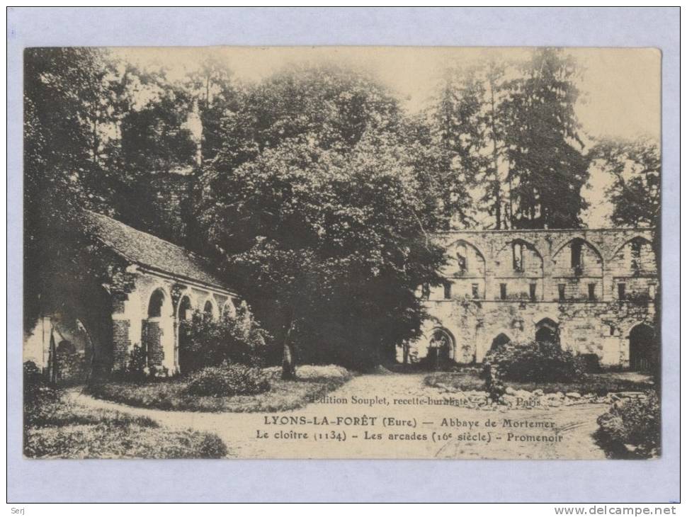 LYONS - LA - FORET - Abbaye De Mortemer . Old PC . France . - Lyons-la-Forêt