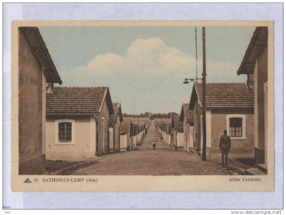 SATHONAY - Camp (Ain) , Allée Centrale . CPA . FRANCE . - Unclassified