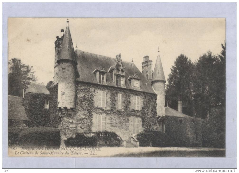 Environs De Bagnoles De L Orne - Le Chateau De Saint Maurice Du Desert . CPA . FRANCE . - Bagnoles De L'Orne