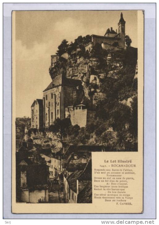 Rocamadour - Suspendu Aux Flancs De L'Abime . CPA . FRANCE . - Rocamadour