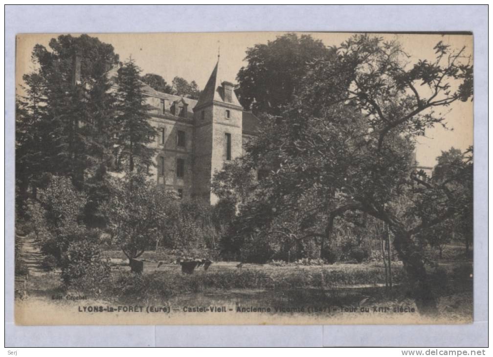 LYONS-LA-FORET - CASTEL-VIEIL - ANCIENNE VICOMTE . CPA . FRANCE . - Lyons-la-Forêt