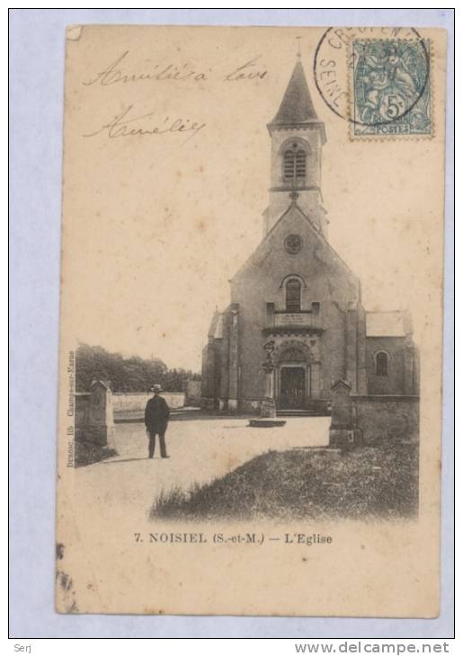 NOISIEL - L&acute;église . CPA . FRANCE . - Noisiel