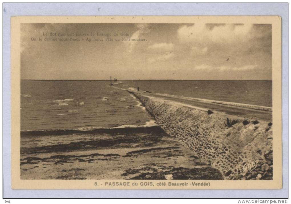 Passage Du GOIS - Coté Beauvoir . CPA . FRANCE . . CPA . FRANCE . - Beauvoir Sur Mer