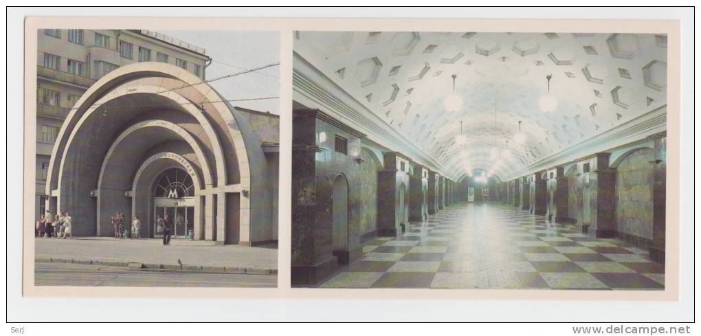 Krasnye Vorota Station 1935 . The Moscow Metro . Russia . USSR - U-Bahnen