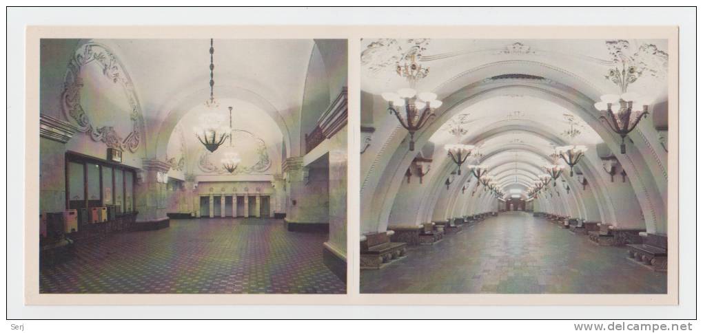 Arbatskaya Station 1953 . The Moscow Metro . Russia . USSR - Métro