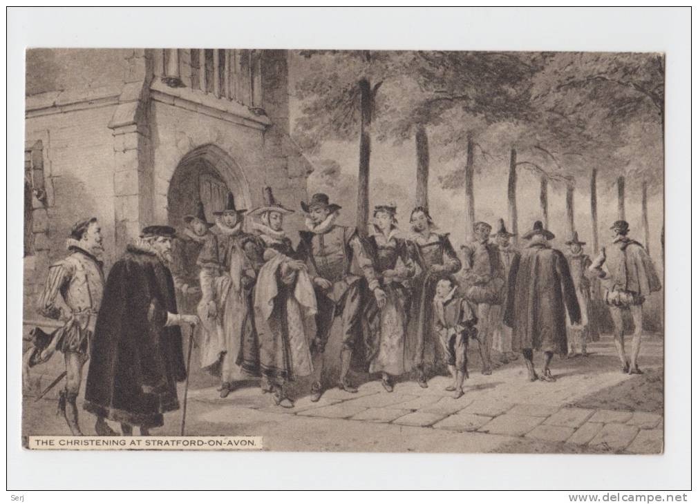 TUCK'S POST CARD - THE CHRISTENING AT STRATFORD - ON - AVON - Tuck, Raphael