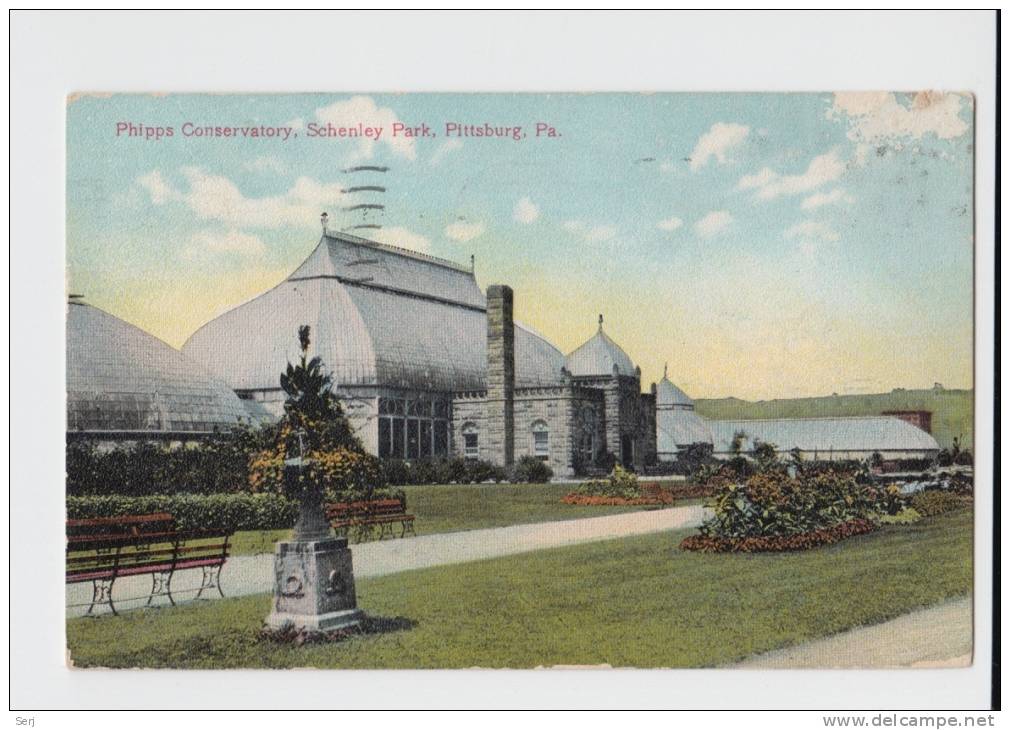 PHIPPS CONSERVATORY , SCHENLEY PARK , PITTSBURG , PA . Old PC . USA - Pittsburgh