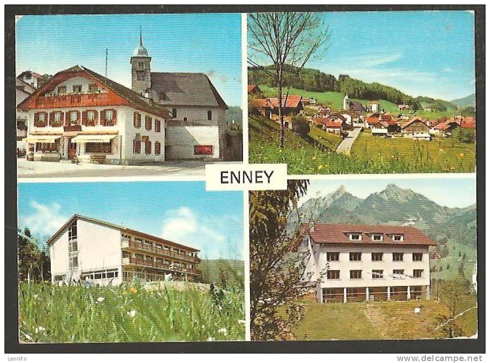 ENNEY Village En Gruyère Et Ses Trois Colonies 4 Vues 1988 - Enney