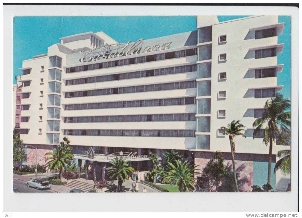 CASABLANCA HOTEL , MIAMI BEACH , FLORIDA . Old PC . USA - Miami Beach